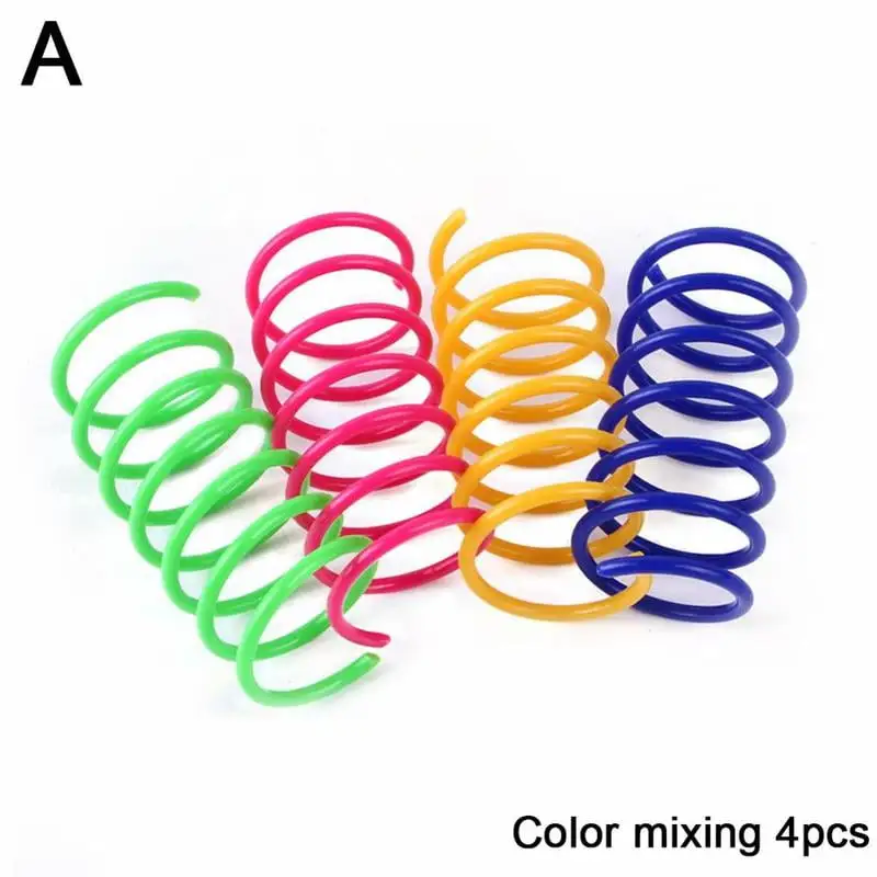 12pcs Cat Spring Training Toys Plastic Springs Play Pet Interacting With K7 Z2H3