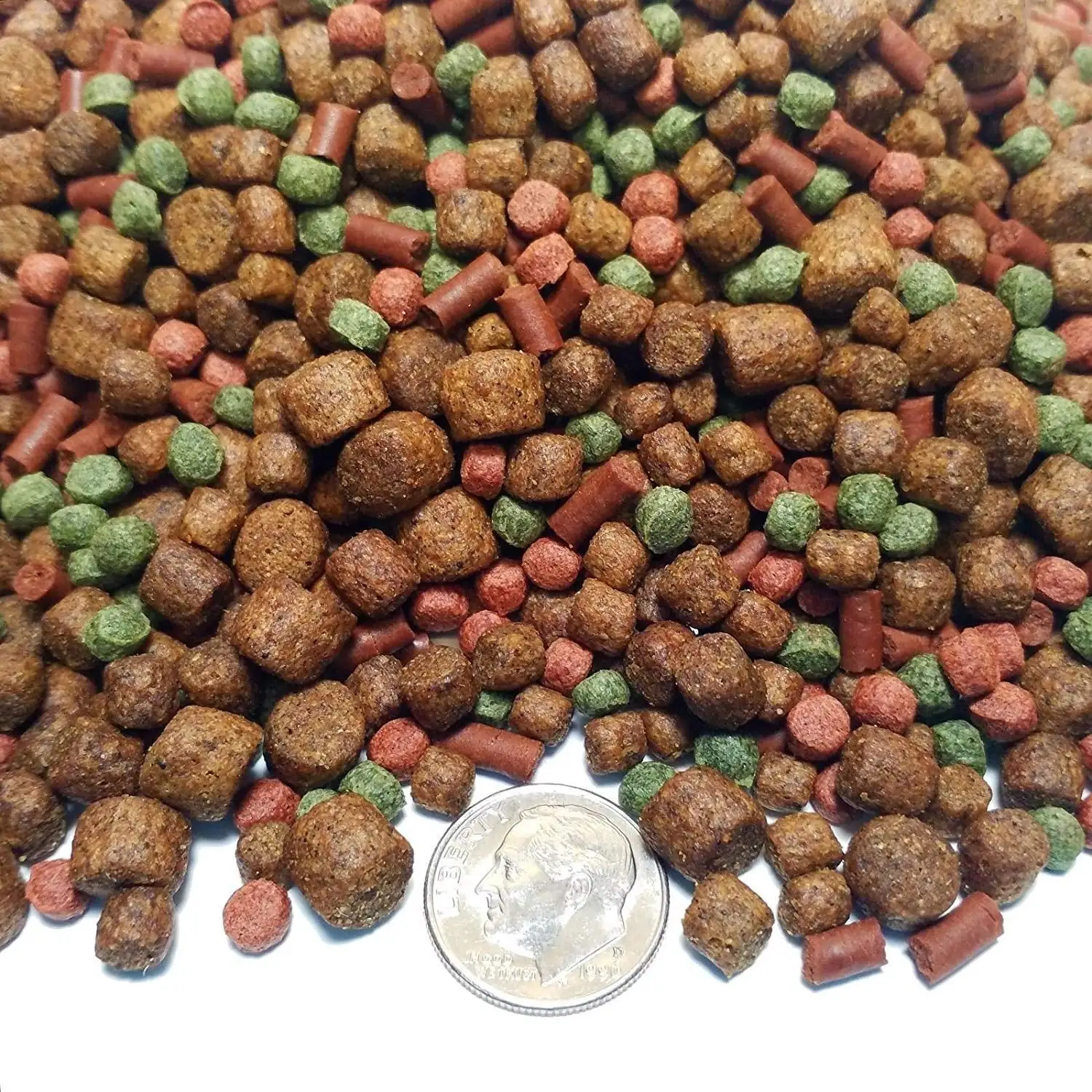 Aquatic Foods Floating & Sinking Large Pellet Blend for Pacus. Arowanas. Oscars ALL Large Fish - 1/2-lb??GB-410