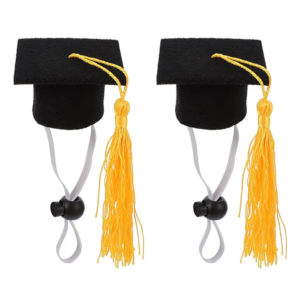 2Pcs Graduation Pet Costume Set with Pet Graduation and Graduation Hat