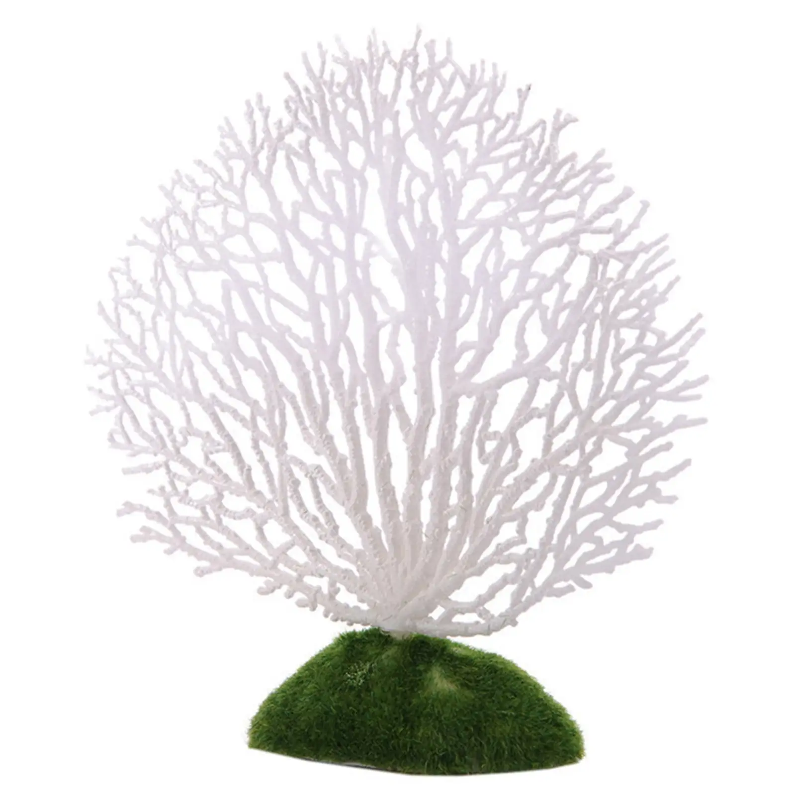 HEVIRGO Silicone Fake Coral Fish Tank Artificial Plant Landscape Aquarium Decoration White Silicone