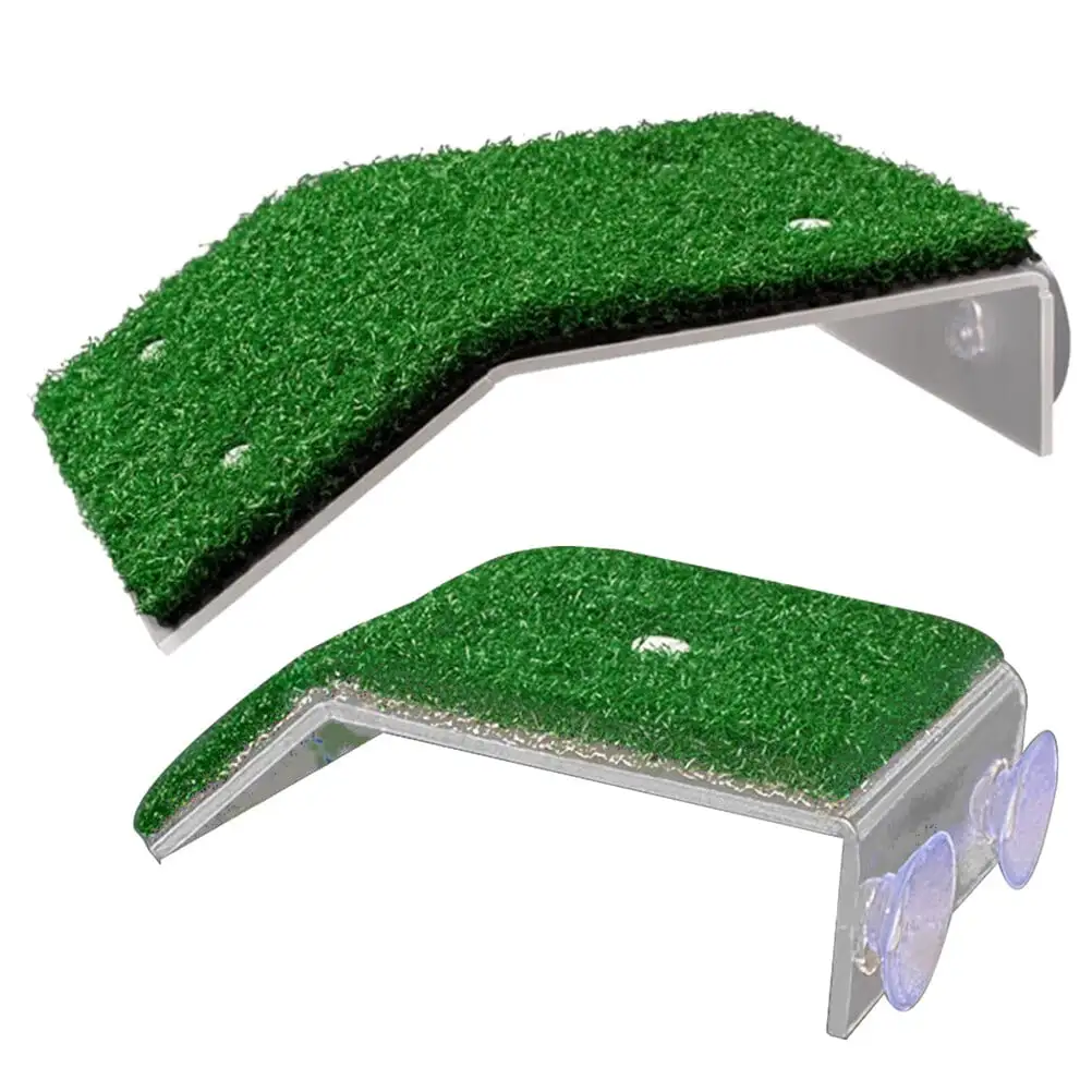 2Pcs Turtle Basking Platform Pet Supplies Tortoise Resting Lawn Reptile Climbing Platform