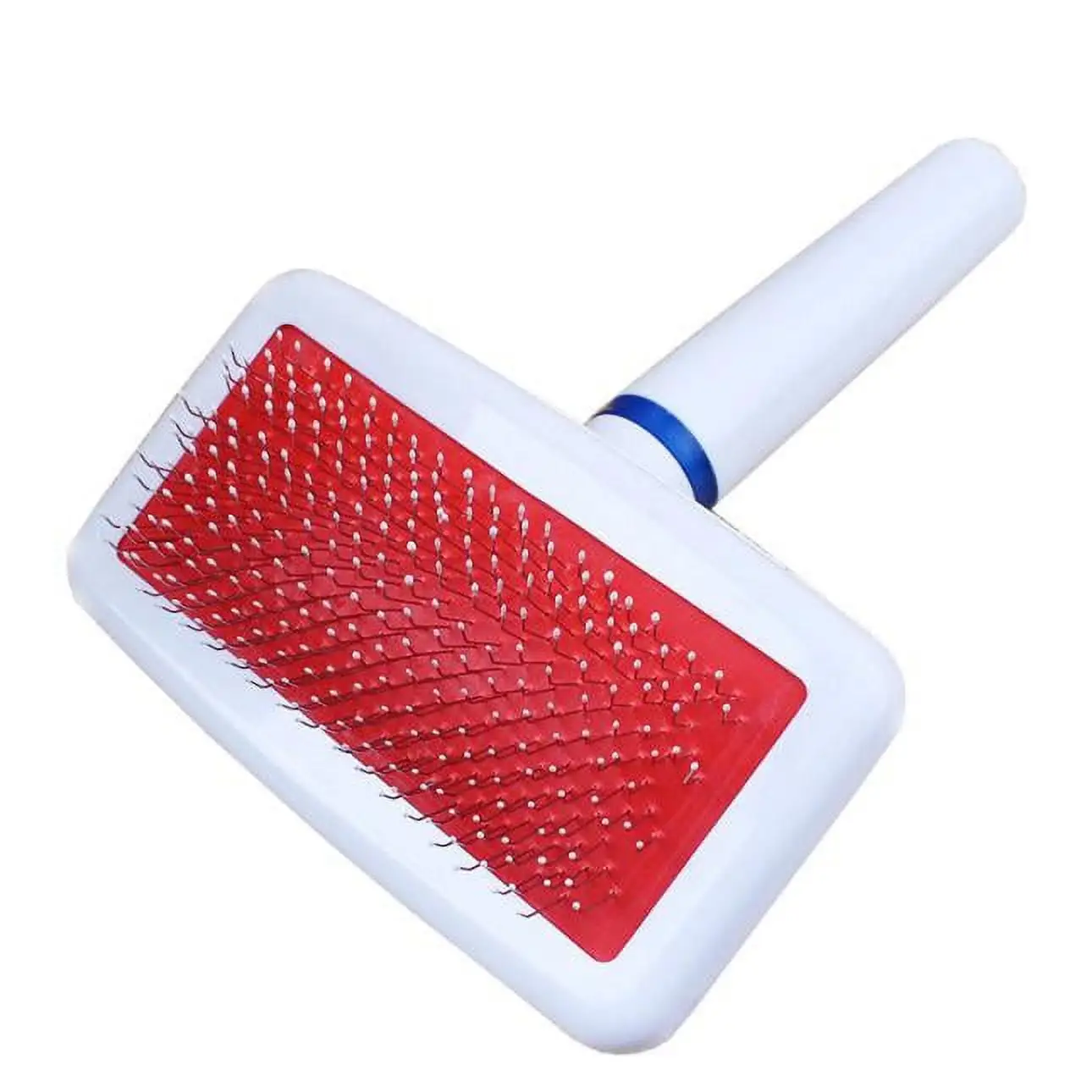 iOPQO Pet Others Grip Pet Pet Dog Cat Shedding Grooming Anti-Static Hair Fur Brush Needle Comb Rake Tool White