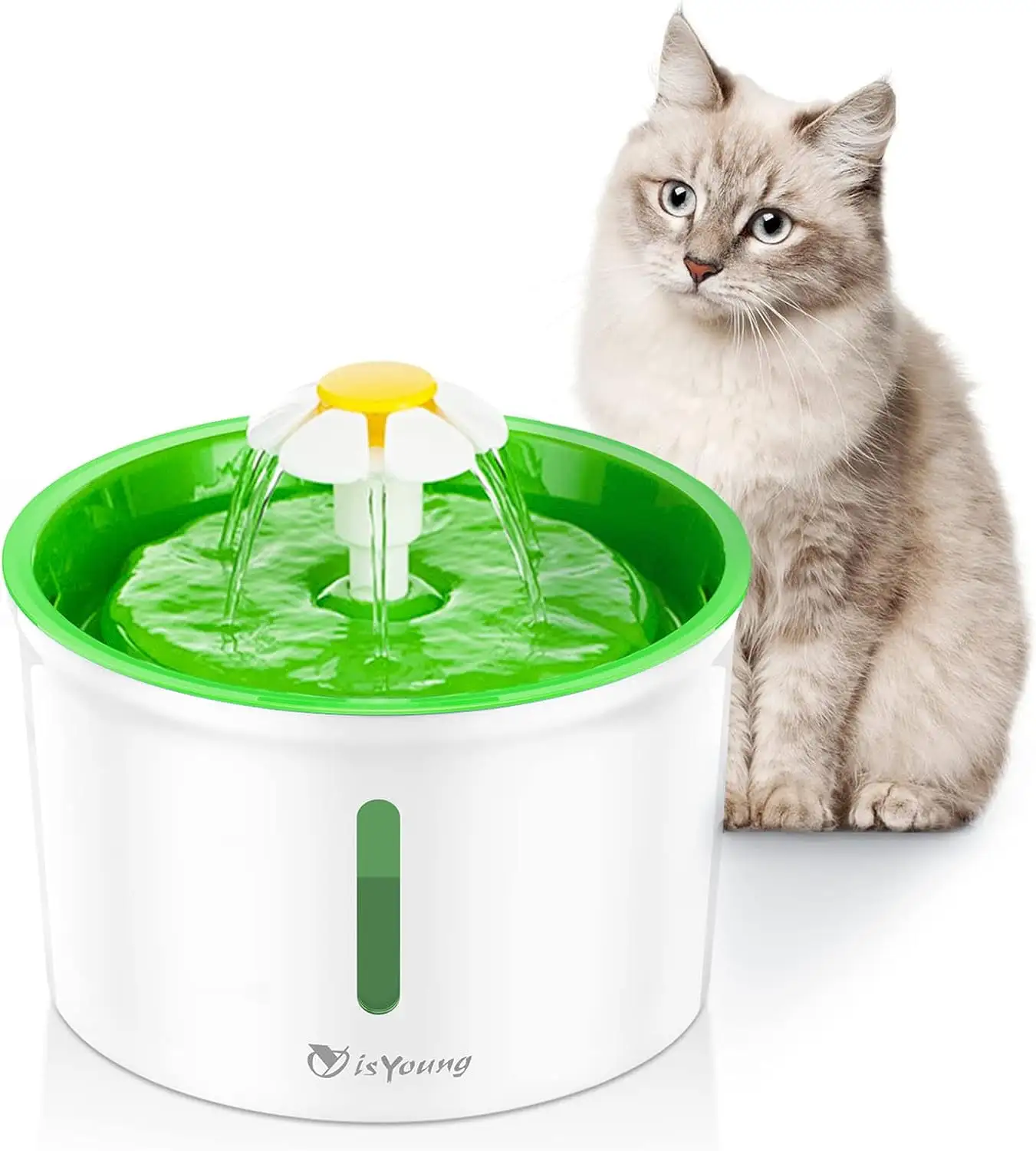 isYoung Cat Fountain 1.6L Automatic Fountain Pet Water Dispenser. Dog/Cat Health Caring Hygienic Fountain