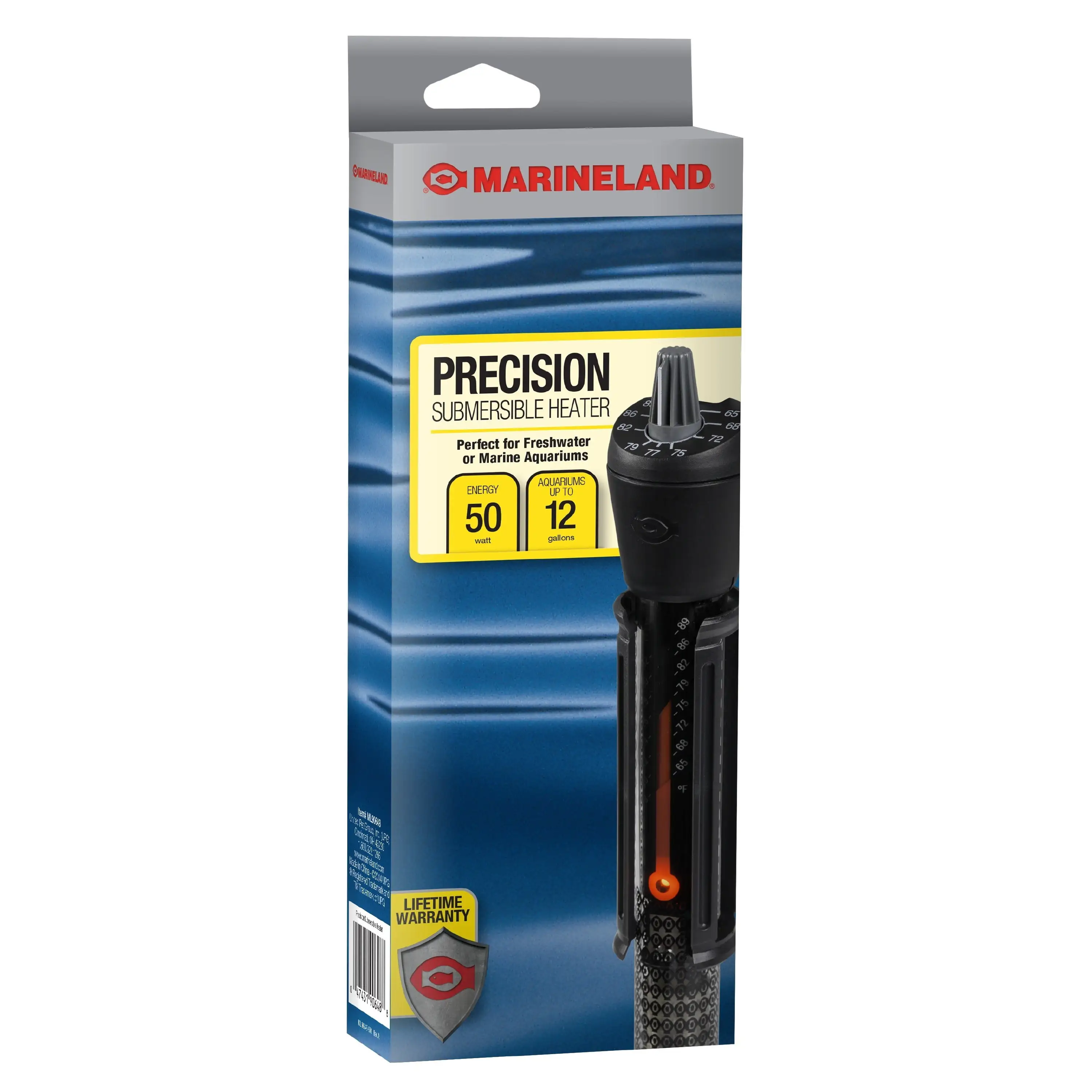 marineland Precision aquarium Heater. up to 12 gallons. 50-Watts