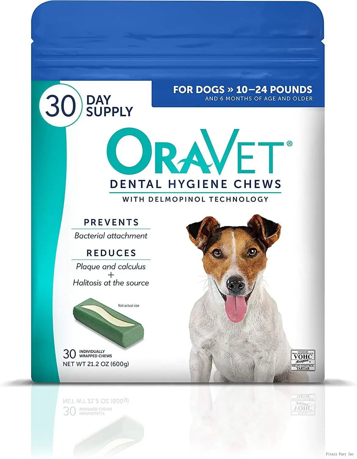 merial dental hygiene chew for dogs (10-24 lbs). dental treats for dogs. 30 count