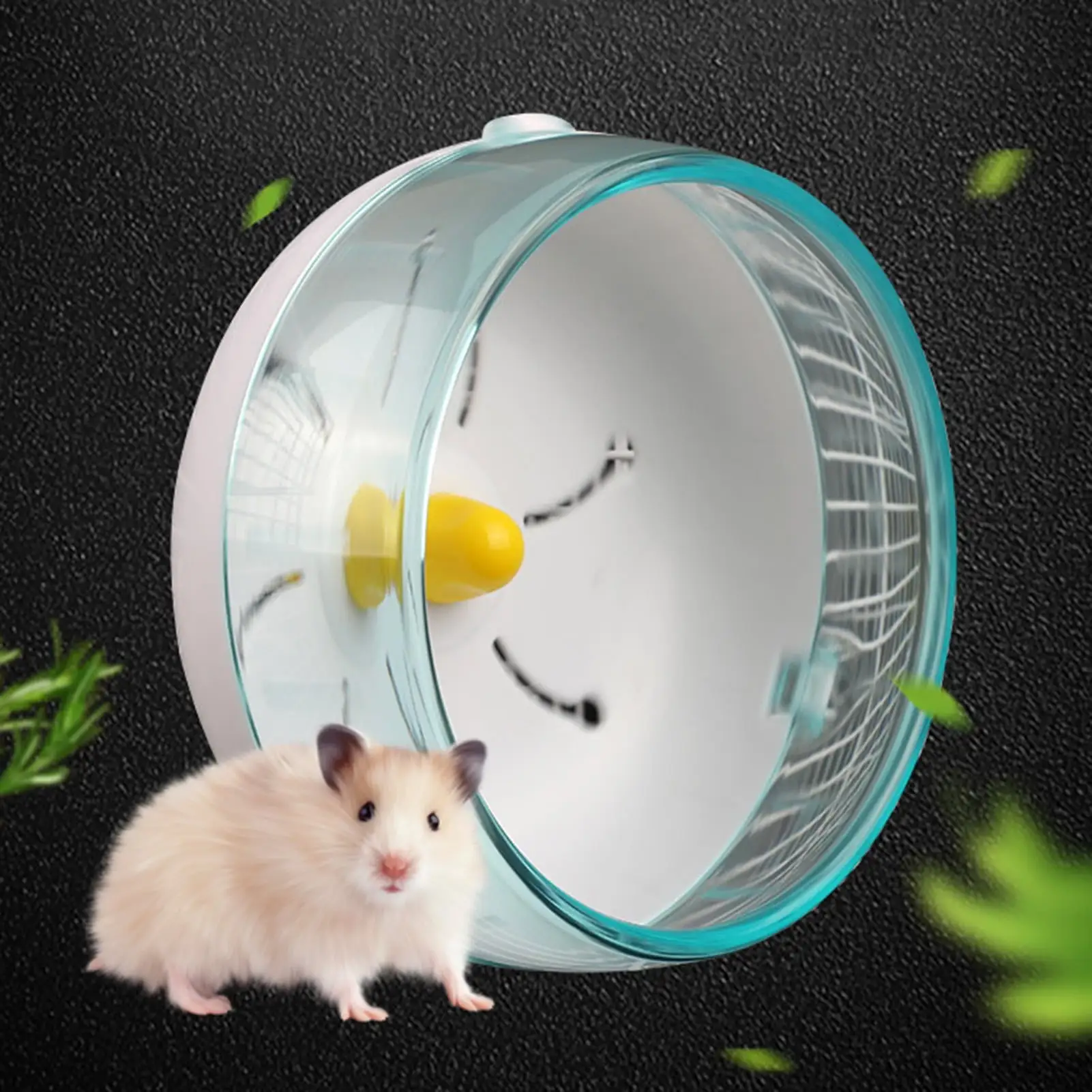 shenmeida Pet Hamster Running Wheel Toy Roller Round Cage Exercise Wheel Spinner for Small Pet Hamsters Mice Rat Gerbils